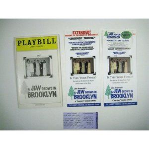 A Jew Grows in Brooklyn Playbill 2006 Lamb's Theatre Ticket Flyers Ehrenreich